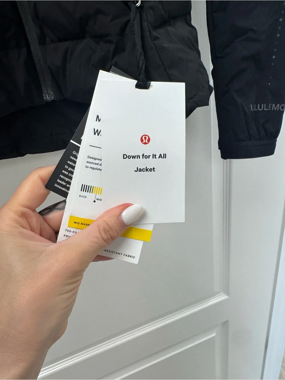 lululemon athletica Black Hooded Quilted Puffer Jacket